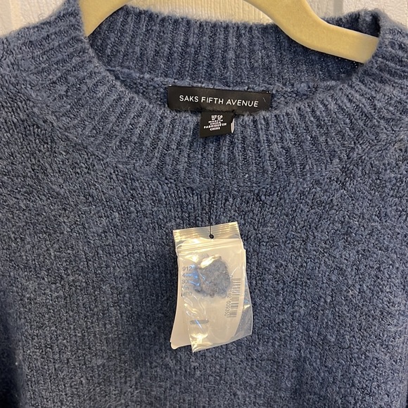 Saks Fifth Avenue brand blue sweater - Picture 2 of 4